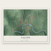 Valatie, New York map print, the full design