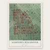 Sandtown-Winchester, Maryland map print, the full design