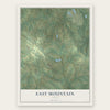 East Mountain, Texas map print, the full design