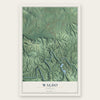 Waldo, Alabama map print, the full design