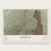 Glendale, Arizona map print, the full design