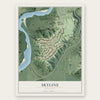 Skyline, Minnesota map print, the full design