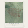 West Arlington, Maryland map print, the full design
