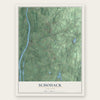 Schodack, New York map print, the full design