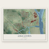 Africatown, Alabama map print, the full design