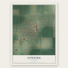 Newkirk, Oklahoma map print, the full design