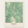 Whiting, Vermont map print, the full design