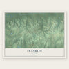Franklin, Alabama map print, the full design