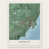 Silver Bay, Minnesota map print, the full design