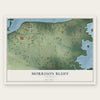 Morrison Bluff, Arkansas map print, the full design