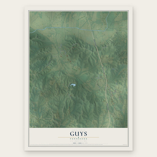 Guys, Tennessee map print, the full design