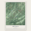 McCalla, Alabama map print, the full design