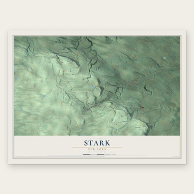 Stark, New York map print, the full design