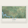 Cadiz, Kentucky map print, the full design
