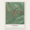 Freeburg, Pennsylvania map print, the full design