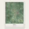 Iuka, Mississippi map print, the full design