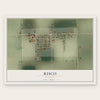 Risco, Missouri map print, the full design