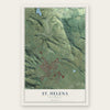 St. Helena, California map print, the full design