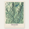 Thetford, Vermont map print, the full design