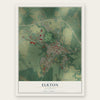 Elkton, Kentucky map print, the full design