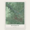 Rotterdam, New York map print, the full design