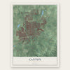 Canton, Ohio map print, the full design