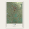 Arco, Idaho map print, the full design