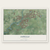 Oswego, Illinois map print, the full design