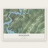 Kingston, Tennessee map print, the full design