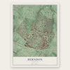 Herndon, Virginia map print, the full design