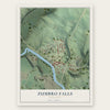 Zumbro Falls, Minnesota map print, the full design