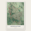 Gresham Park, Georgia map print, the full design