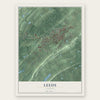 Leeds, Alabama map print, the full design