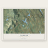 Canaan, Pennsylvania map print, the full design
