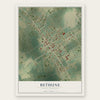 Bethune, South Carolina map print, the full design