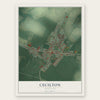 Cecilton, Maryland map print, the full design