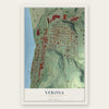 Verona, Pennsylvania map print, the full design