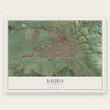 Salida, Colorado map print, the full design