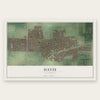 Davis, California map print, the full design