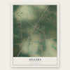 Sellers, South Carolina map print, the full design