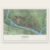 Pasco, Washington map print, the full design
