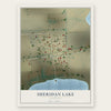 Sheridan Lake, Colorado map print, the full design
