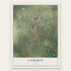 Cameron, Texas map print, the full design
