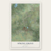 Spring Grove, Illinois map print, the full design