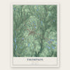 Thompson, New York map print, the full design