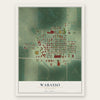 Wabasso, Minnesota map print, the full design