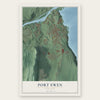 Port Ewen, New York map print, the full design