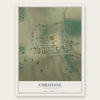 Christine, North Dakota map print, the full design