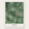 Stedman, North Carolina map print, the full design