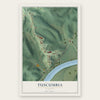 Tuscumbia, Missouri map print, the full design